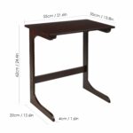 homfa bamboo snack table sofa couch coffee end accent side laptop desk modern furniture for home office retro color kitchen dining pier one chair covers round glass top metal 150x150