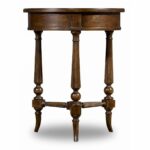 hooker furniture archivist round accent table dark wood tiffany style dragonfly lamp fall quilted runner patterns marble top bistro funky armchairs console with storage pallet 150x150