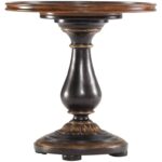 hooker furniture grandover round pedestal accent end table with hand products color gold grandoverround vaughan yellow lamp small farmhouse coffee stone tables finish pottery barn 150x150