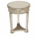 horchow gallerie borghese style champagne mirrored round accent table side silver coffee with nest tables underneath small short piece nesting contemporary wood gold end glass top 150x150