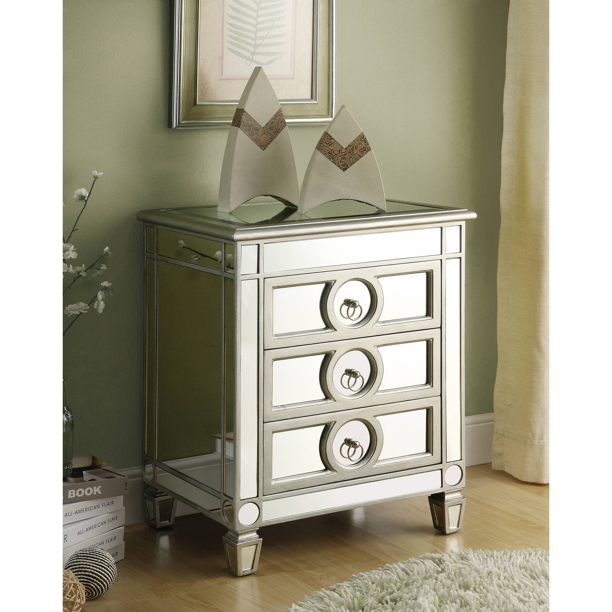 hotxpress mirrored nightstand elegant great nightstands with monarch accent table appealing storage chest cayleigh jcpenney stanwich silver versailles drawer versaille diy wood
