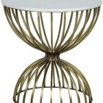 hourglass accent table foundri side antique brass metal and quartz threshold brown best tables small storage chest target lamps homesense patio furniture better homes gardens 150x150
