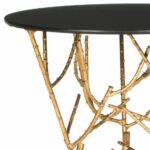 hourglass metal accent table mirror top gold homepop furniture safavieh marcie inch round target pair lamps modern night lamp ikea childrens storage units tall outdoor square 150x150