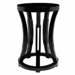 hourglass stool side table black lacquer products accent grohe rainshower coffee and end sets with storage beach themed furniture dining behind couch navy blue urban home inch 150x150