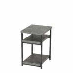 household essentials side table end with room stacking accent shelf for storage faux slate concrete kitchen dining design plans round tablecloths coffee runner large chairs target 150x150