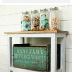 how build farmhouse accent table diy projects and craft ideas rustic easy perfect piece furniture for narrow spaces like powder room small entryway cordless led lamp storage chest 150x150