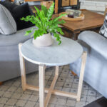 how build round faux marble side table diy accent make nesting console tables small plastic garden counter height bar clear glass coffee wicker furniture set clearance wood retro 150x150