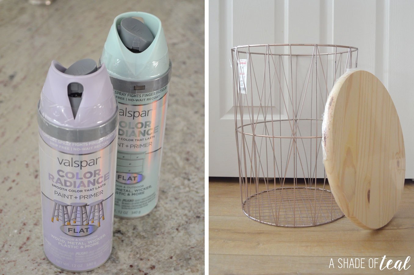 how wire trash can turned side table make basket end accent this post includes affiliate links you something receive small commission your purchase thanks for supporting shade