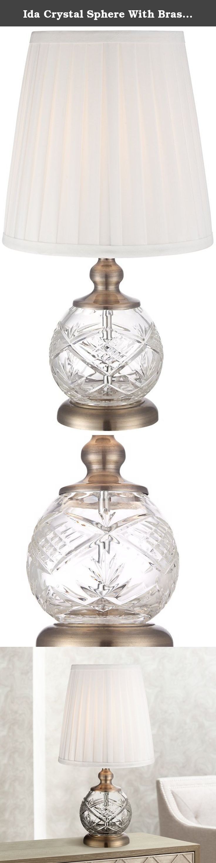 ida crystal sphe table lamps shades lighting ceiling miniature accent decouvrez des idees sur theme verre grave sphere with brass mini lamp inch bedside dining clearance storage