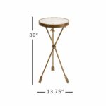 imax arrow marble top table kitchen dining oswxll gold accent with reclaimed wood bedside resin patio side tables metal basket end ikea coffee and black glass antique oak small 150x150