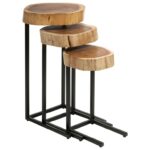 imax worldwide home accent tables and cabinets nadera wood iron products color metal table cabinetsnadera nesting set pine desk upholstered dining room chairs drum kit seat 150x150