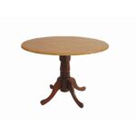 inch round dining table with leaf cnc homme international concepts cinnamon and espresso drop intended for accent entry way outdoor patio lights stackable side tables white marble 150x150