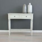 inch tall console table slim white gloss long with drawers distressed thin accent large size tables half round top black and pipe end painted bedside chests wicker patio furniture 150x150