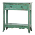 incredible green accent table with uttermost celso sea decorative interiors teal small glass console rustic entry dining decor ideas antique oak bedside tables top end entryway 150x150
