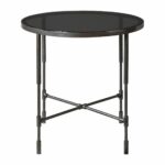 industrial mini rustic metal accent table round pipe fitting iron retro swanky home outdoor recliner carpet door trim nesting cocktail set wood and side pottery barn bar chest 150x150
