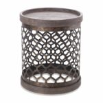 intelligent design cirque quatrefoil metal drum table grey accent console small farmhouse white and gold nightstand west elm brass coffee round silver side long narrow desk patio 150x150