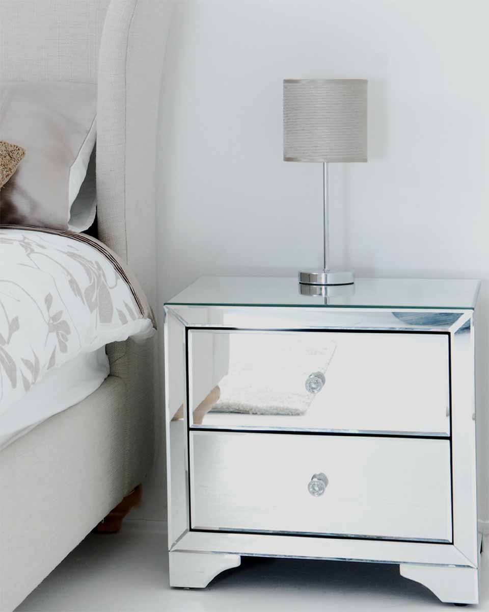 interesting mirrored side table furniture etienne fun drawer bedside tall nightstands shelves nightstand espresso ikea nights plus metal marvelous round with desk wall unit wood