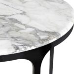 interlude camilla gunmetal white marble round bistro table kathy product accent kuo home pool dining retro lounge furniture red patio chairs green circle coffee living room 150x150