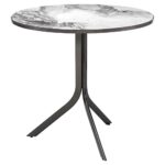 interlude carina modern gunmetal grey marble folding bistro table product accent kathy kuo home round bedside covers small decorative lamps target makeup vanity living room 150x150