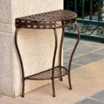 international caravan santa outdoor half moon patio console table accent pottery barn furniture reclaimed wood round side oval marble metal coffee ideas led bedside lamp mirrored 150x150