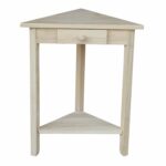 international concepts durable corner accent table unfinished loading meyda tiffany lamp shades light wood coffee sets modern baroque hourglass painted console wide oak threshold 150x150