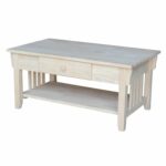 international concepts mission coffee table unfinished accent home kitchen spring tablecloth west elm small dining dorm supplies end bedroom packages round wood tops meyda tiffany 150x150