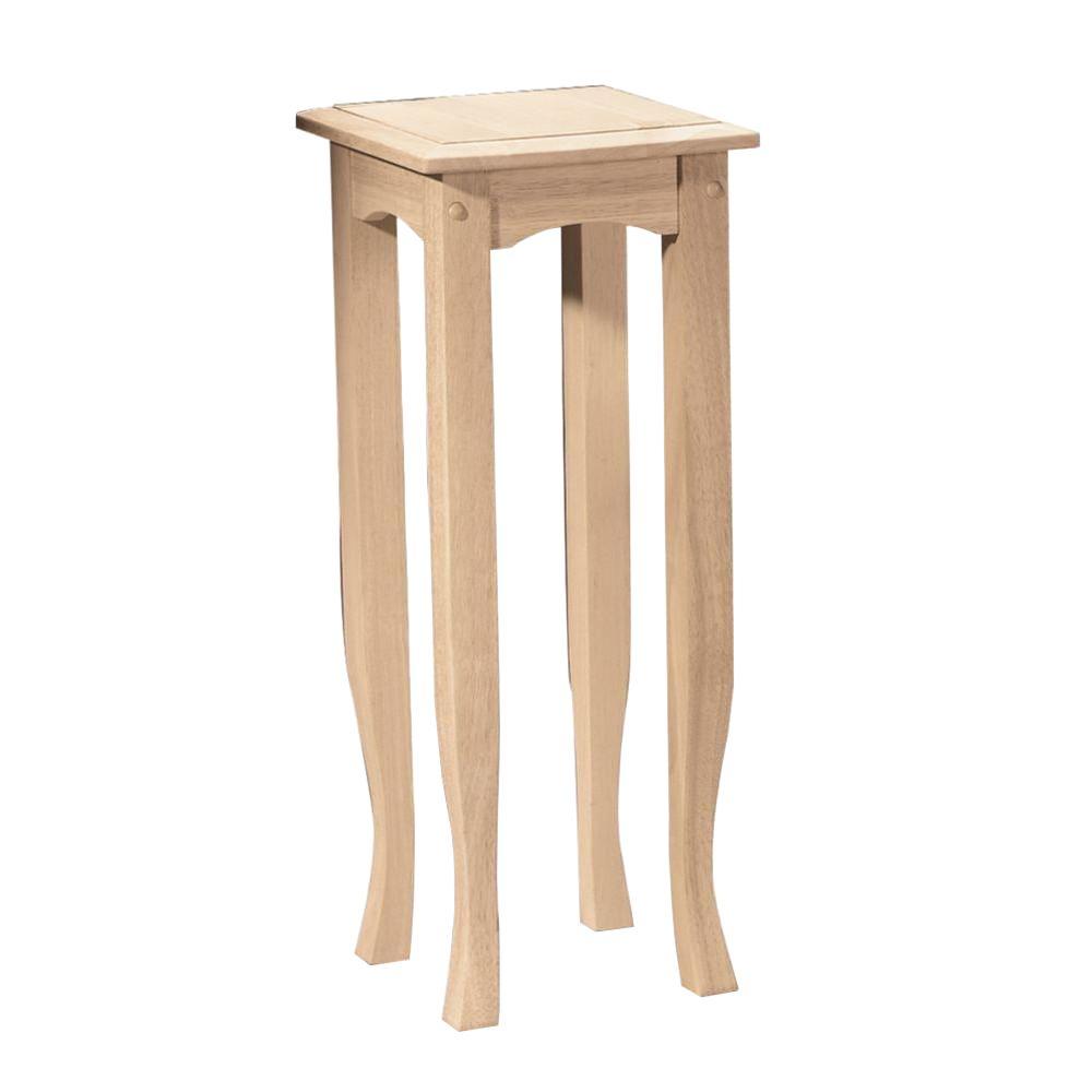 international concepts unfinished end table the tables tall square accent round farmhouse furniture ikea kids wall storage uttermost company dining set with bench gold brass side