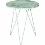ion design solo accent table white marble sportique soloaccenttable pub set unfinished pine top round side cloth tall nightstands tablecloths ashley stewart furniture outdoor sets 150x150