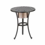 ipatio sparta inch round table with ice bucket outdoor side keep your drinks cool garden quilt modern nest coffee tables target ott end stands for living room console storage 150x150