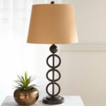 iron rings table lamp pier imports one accent lamps solid wood coffee and end tables ikea storage baskets cool retro furniture purple linens silver metal console pottery barn 150x150