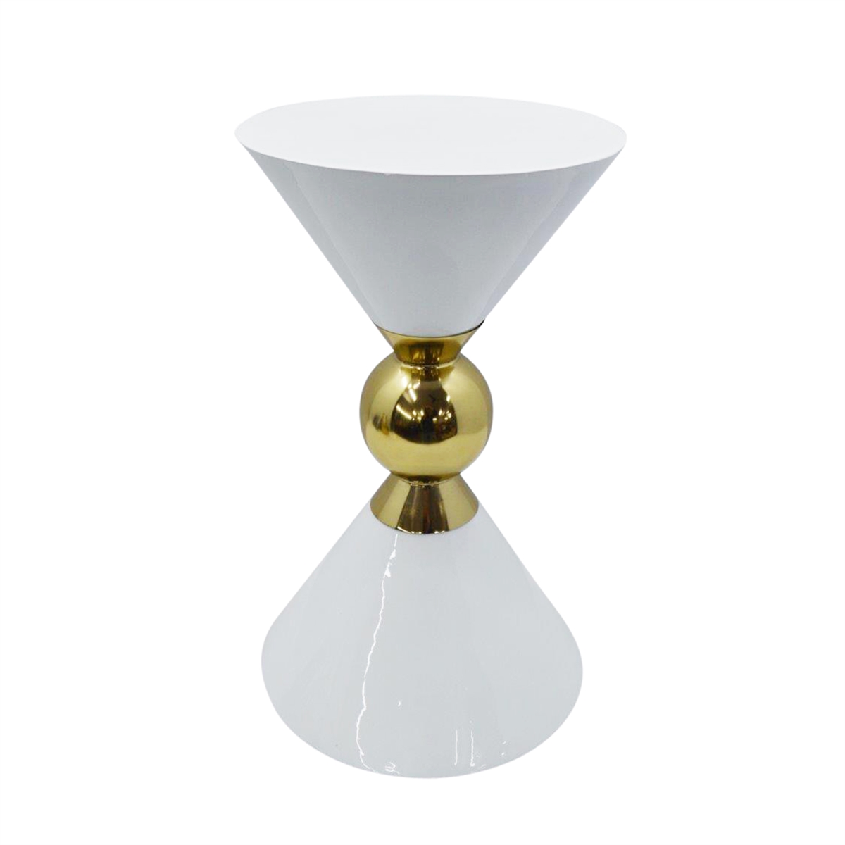 iron round accent table gold white sagebrook home lamp sets clearance vaughan furniture lounge room outside and chair covers square patio side oval marble coffee unfinished finish