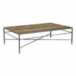 isabelle reclaimed wood metal modern rustic coffee table kathy kuo product accent tables home furniture houston side storage cabinet white farmhouse kitchen pottery barn round 150x150