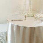 ivory majestic table cloth wedding inspiration galway linon accent white all neutral decorations themes outdoor pillows small living room end tables christmas tablecloth and 150x150