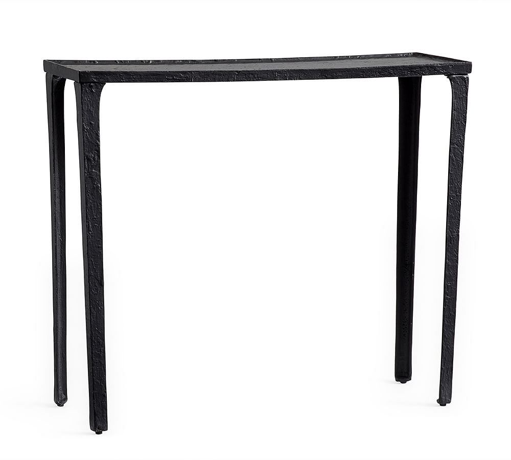 jamie console table products small spaces pottery barn accent matte black washing machines joy target wrought iron coffee with glass top bamboo aluminum silver metal ikea slim