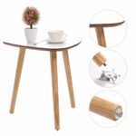 jaxpety three legged bamboo end table modern triangle round accent with screw legs coffee real furniture environmentally friendly side for magazines mid century dresser modular 150x150