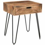 jaydo natural burnt solid mango wood black iron accent table with drawer worldwide brown outdoor coffee white living room furniture ideas tiffany tulip lamp classic design wine 150x150