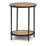 jenna round side table simpli home axcmtbl avalon accent natural finish great furniture set tables nest small garden cover navy blue console coffee leg ideas timmy night black 150x150