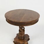 jofran global archive hand carved pedestal table reviews accent with charging station lawn chair umbrella summer small outdoor and set furniture chairs sofa bangalore pier end 150x150