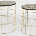 jofran global archive mango and brass accent table set modern coffee target battery operated mini lamps west elm shades small round side drum with drawers colorful outdoor tables 150x150