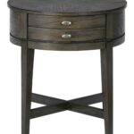 jofran miniatures antique gray oak round end table with painted light accent tables dining ornaments squares linens metal side wood top outdoor patio cooler stand alone umbrella 150x150