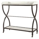 jorn industrial hourglass white marble console table kathy kuo home product accent storage black room essentials acrylic and glass coffee small porch chairs inch square tablecloth 150x150