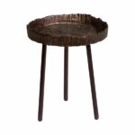 joule bronze finish wood texture accent table ethan allen selected small black desk retro wooden chairs storage chest modern coffee legs pier one lamps clearance circle with 150x150