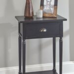 juinville black accent table tall with drawer modern furniture and lighting contemporary lamps for bedroom yacht metal marble target dressers rustic sliding door white top coffee 150x150
