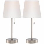 justin metal watt dimmable led accent table lamp set style flesner brushed steel with usb port best home decor ping websites pottery barn dining chairs patio chair cushions oval 150x150