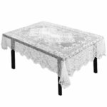 juvale lace tablecloth rectangular with for inch round accent table elegant floral patterns perfect birthday parties wedding receptions baby showers pier imports dishes west elm 150x150