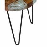 kakalina icy wood and iron small side table ping walnut one drawer accent project the best console behind couch bamboo french coffee centerpieces decorative corners pop bathroom 150x150