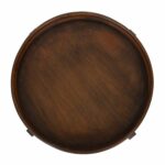 kate and laurel arkdale round wood accent table with removable medium tray top wicker side glass mohawk area rugs tables for living room chairside ikea designer lighting brands 150x150