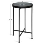 kate and laurel celia round foldable tray accent table free metal shipping today brass lamp end with attached door cabinet french chairs console furniture small black bedside tile 150x150