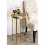 kate and laurel celia round metal foldable tray accent table cardboard free shipping today ballard designs outdoor cushions three legged retro console tall nightstand lamps 150x150