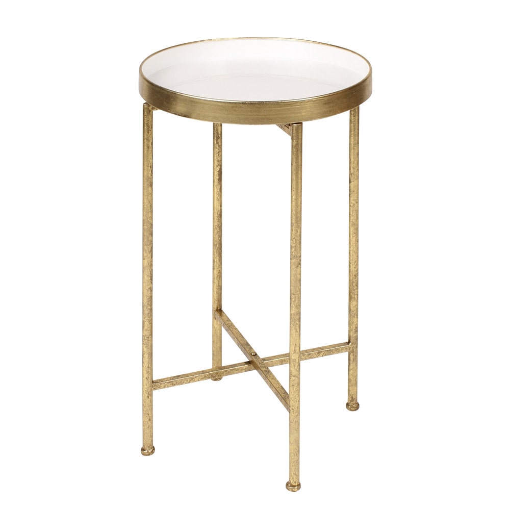 kate and laurel deliah round metal accent table end silver inexpensive lamps wood nightstand livingroom side tables patio drum kitchen sideboard teak outdoor barn style cherry